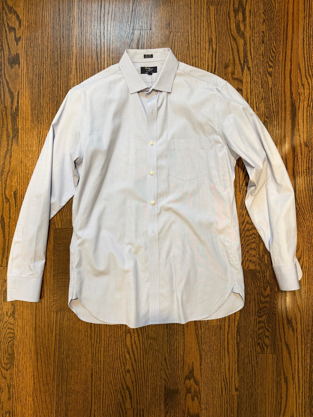J.Crew Thompson Wrinkle-Free Light Blue Dress Shirt Men’s Large